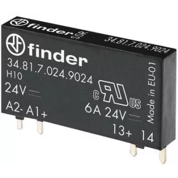 FIN 34.81 05-024 - Spraudsavienojuma relejs 1 normāli atvērts kontakts 2A 5V DC/24V DC (34.81.7.005.9024)