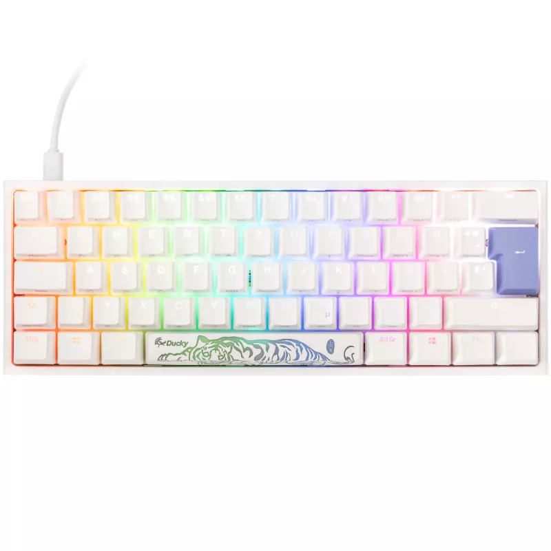 Mehāniskā spēļu tastatūra Ducky One 2 Pro Mini RGB LED Cherry Melns - kompakts 60% izkārtojums