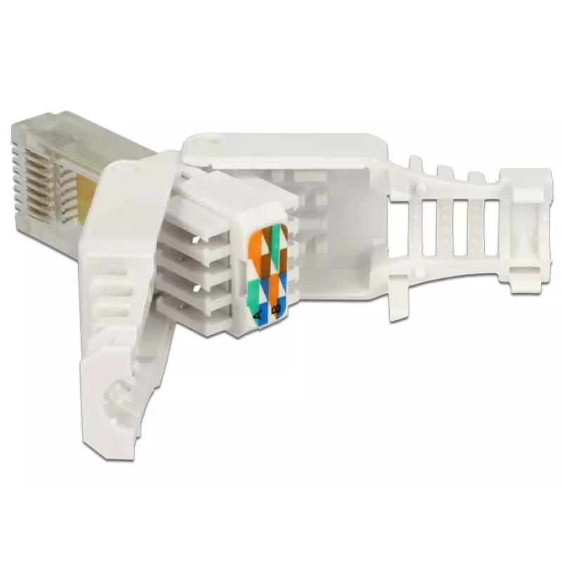 Wire connector DeLOCK 86415 RJ-45 balta