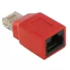 Krosovera adapteris DeLOCK RJ45 V/S sarkans 65025