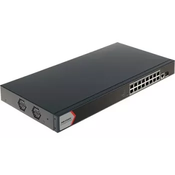 Hikvision 16 portu Gigabit viedais POE slēdzis