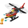 LEGO City Ugunsdzēsēju helikopters 60411 konstruktors, 85 detaļas, rotējoši lāpstiņas, 1 minifigūra, vecums 5+ (220×90×60 mm)