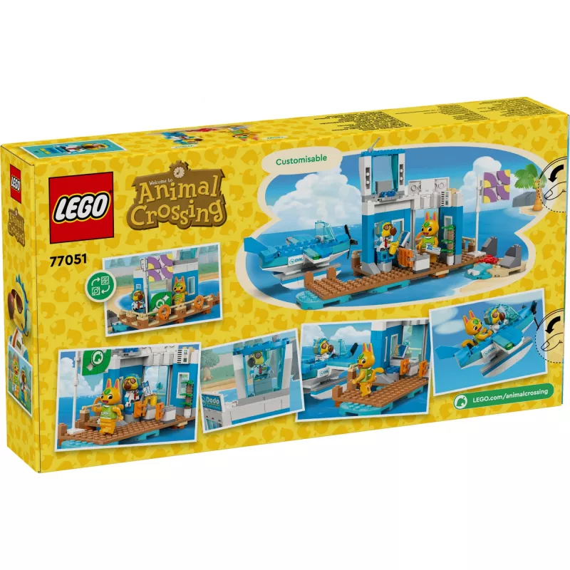 Konstruktors LEGO 77051 Animal Crossing: Fly with Dodo Airlines komplekts, LEGO zīmols, modelis 77051