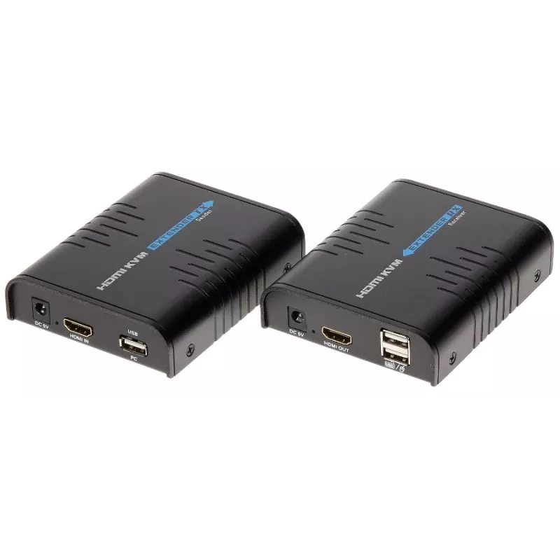HDMI/RJ45/USB paplašinātājs Lenkeng HDMI+USB-EX-100