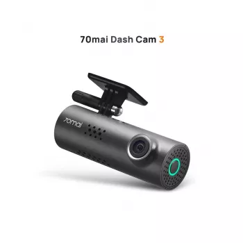 Dashcam 70mai M200 auto kamera, 1080p Full HD 1920×1080, H.265, 60 kadri/s, 300 mAh baterija, Wi‑Fi, microSD līdz 128 GB, diafragmas atvērums f/1.8, melna