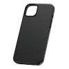 Telefona maciņš Baseus iPhone 15 Pro Max Fauxther sērija melns — aizsargājošs ciets apvalks, mākslīgās ādas apdare