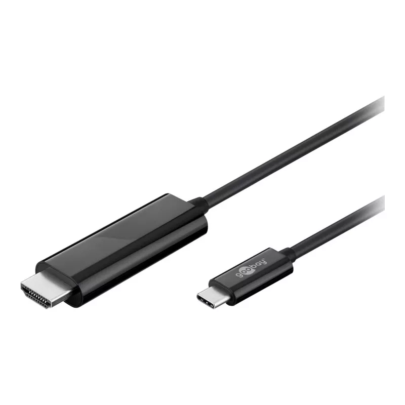 Goobay USB 3.1 Type-C™ uz High Speed HDMI™ adaptera kabelis, 1,8 m - USB-C™ spraudnis > HDMI™ standarta spraudnis (A tips) (77528)