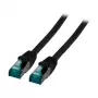 EFB-Elektronik RJ45 komutācijas kabelis Cat.6A S/FTP LSZH melns 10m Ražotājs: EFB Elektronik (MK6001.10B)