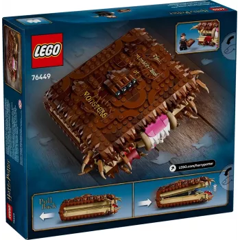 LEGO Harija Potera rotaļu komplekts Monstru grāmata 76449 — 518 detaļu, 1 minifigūra, pievienojami zobi