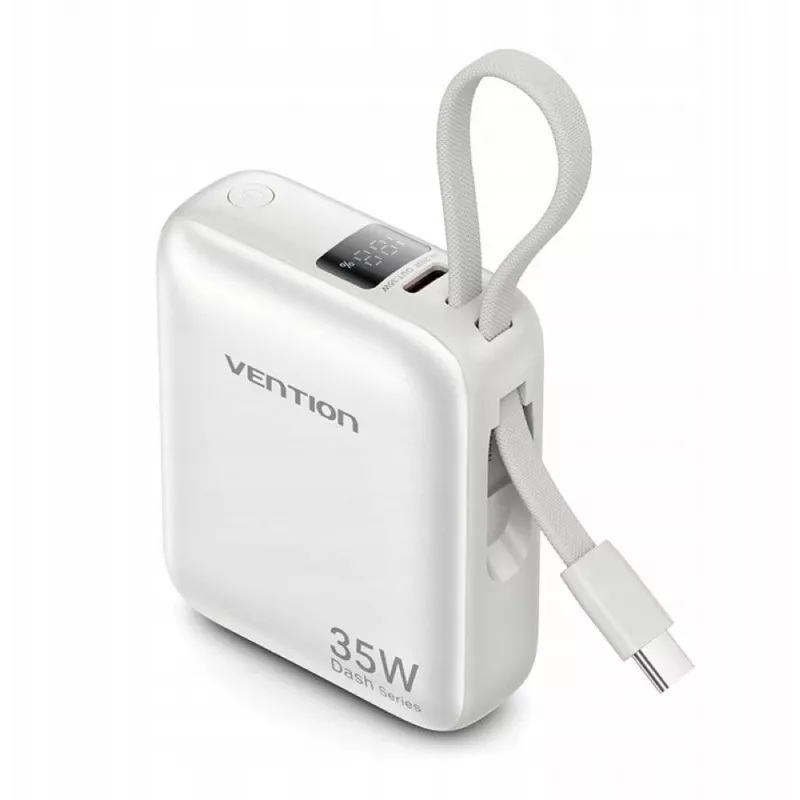 Ārējais akumulators Vention FHEN0 litija polimēru 10000 mAh 35W USB-C 1 ports Balts