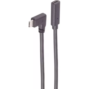 ShiverPeaks SHVP BS13-54035 - USB 3.1 kabelis, 90° C spraudnis uz ligzdu, 2,0 m