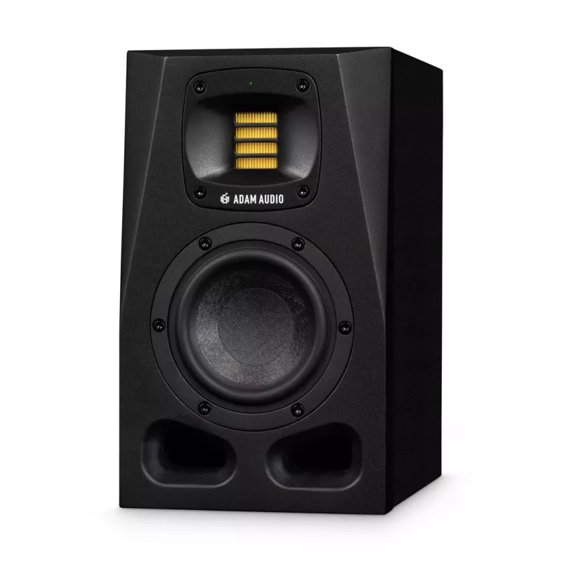 Studijas monitori ADAM AUDIO A4V Melns, 2 ceļu, 90W RMS, 4 collu zemfrekvences skaļrunis, LED displejs, montējams statīvā