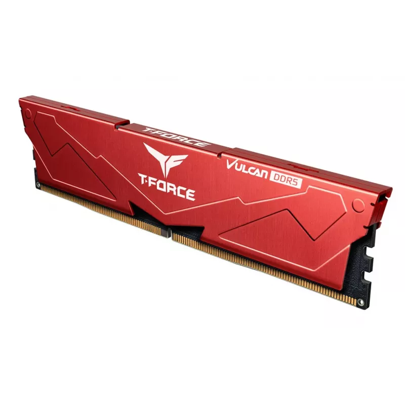 Team Group VULCAN FLRD532G6000HC30DC01, 32 GB, 2 x 16 GB, DDR5, 6000 MHz, 288-pin DIMM, sarkana