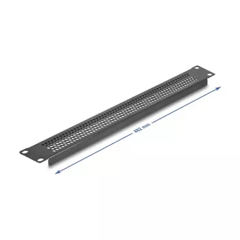 Aklais panelis DeLOCK 67035 melns metāla 44 mm x 482 mm x 11 mm