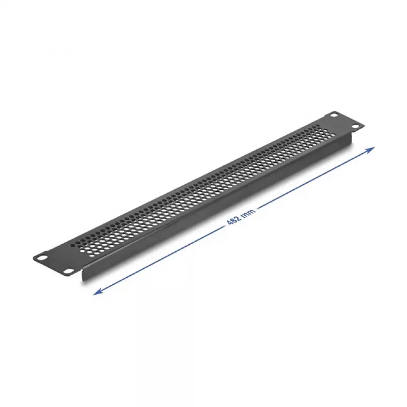 Aklais panelis DeLOCK 67035 melns metāla 44 mm x 482 mm x 11 mm