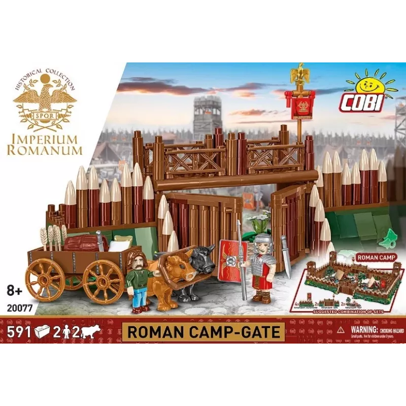 Cobi būvkomplekts Imperium Romanum — Romas nometnes vārti, 591 detaļa