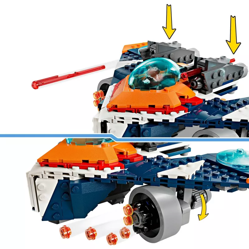 Konstruktors LEGO Marvel Super Heroes Raķešu Kosmosa Kuģis 76278 — Rocket un Ronan komplekts