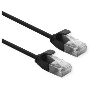 Tīkla kabelis ROLINE 21.15.3955 RJ-45 Cat6a 2 m Melns