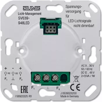 Jung Spannungsversorgung AC9-36V DC12-48V SV 539-948 LED - barošanas bloks - maiņstrāva/līdzstrāva 9 līdz 48 V~/= (SV539-948LED)