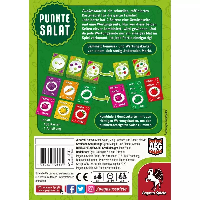 Pegasus Spiele Punktesalat galda spēle Op