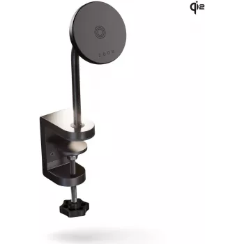 Bezvadu lādētājs Zens Mount Pro 2 15W ar maiņstrāvas adapteri — Zens Mount Pro 2 15W bezvadu uzlādes statīvs