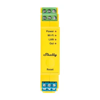 Shelly RGBWW Pro WiFi 5-kanālu DIN sliedes apgaismojuma kontrolieris