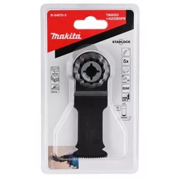 Makita B-64870-5 figūrzāģa/smalkzāģa/vibrācijas zāģa asmens Bimetal 5 gab.