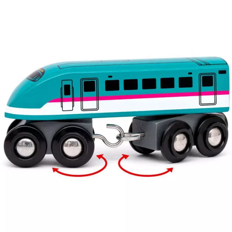 Rotaļlietu vilciens Ravensburger BRIO World Trains of the World Shinkansen E5 Hayabusa