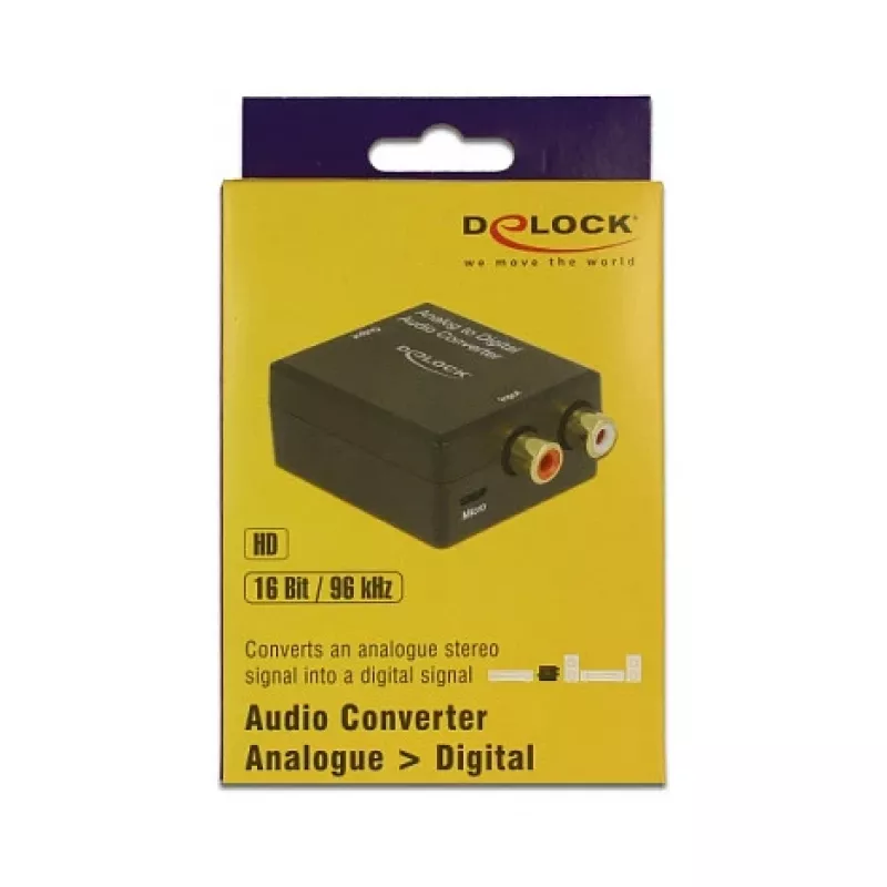 Audio Converter DeLOCK 63468 Melns