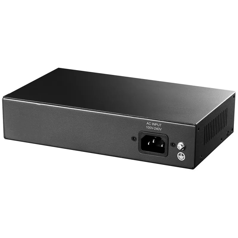 Tīkla slēdzis Cudy FS1010PG — 10/100 Mbps, 8 PoE porti, 2 augšupielādes porti, 120 W PoE budžets, metāla korpuss