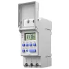 DIN-sliedes elektroniskais taimera slēdzis QOLTEC 50983, darbināms ar baterijām, automatizācijas shēmām