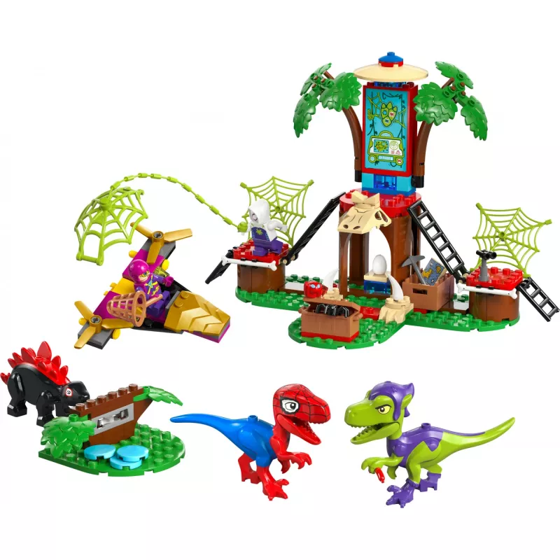 LEGO MARVEL 11200 Spideja un Gobija raptoru cīņa koka mājas štābā