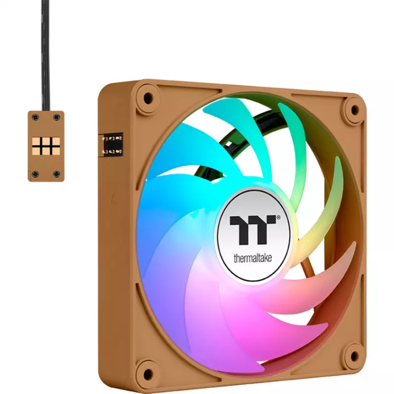 Thermaltake CT140 EX ARGB 140 mm korpusa ventilatori 3-gab. iepakojumā Gravel Sand