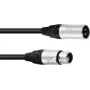 PSSO XLR kabelis 3-pin, 1 m, Neutrik savienotāji