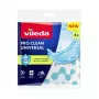 Tīrīšanas lupatiņa VILEDA Pro Clean 179370 — universāla ar fermentiem apstrādāta lupatiņa, mitrai lietošanai, iepakojumā 4 gab.