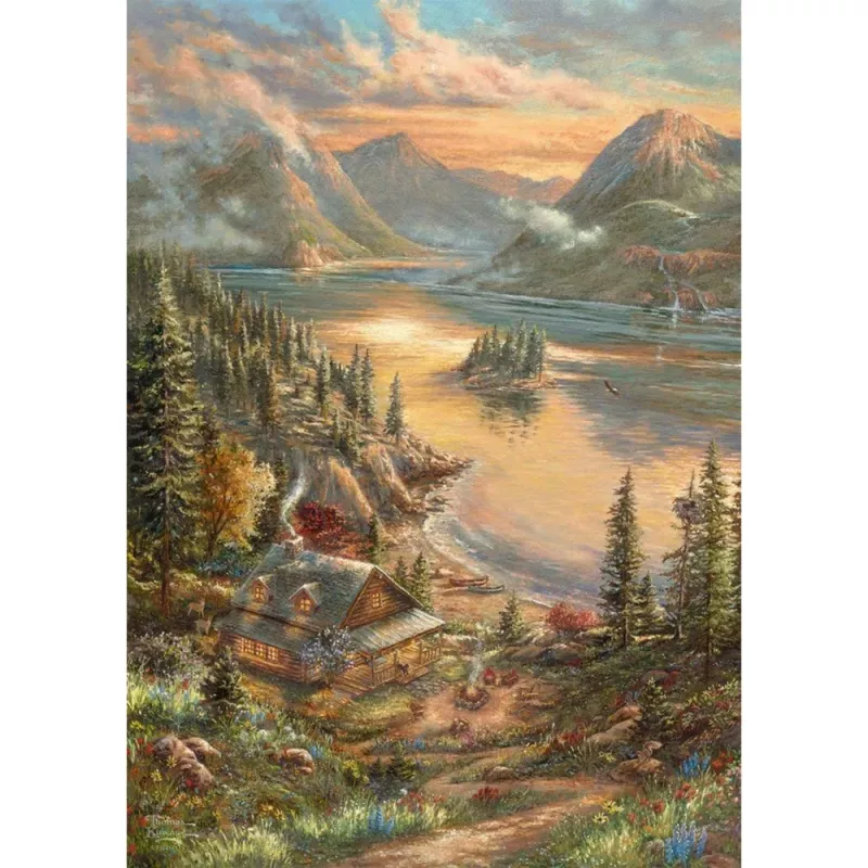 Thomas Kinkade Studios: Pracht am Seeufer, Puzzle 500 gab.
