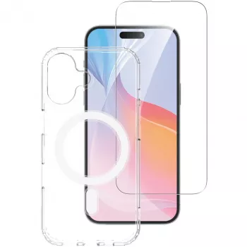 4smarts 3in1 Premium Starter Set mobilo tālruņu sākuma komplekts, caurspīdīgs balts