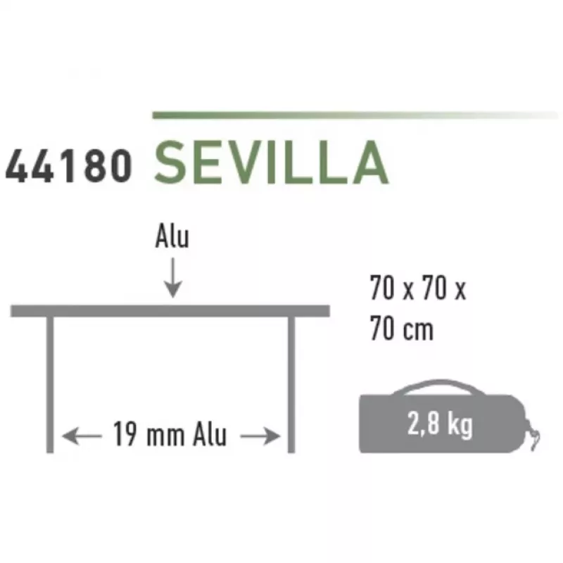High Peak Camping Table Sevilla 44180