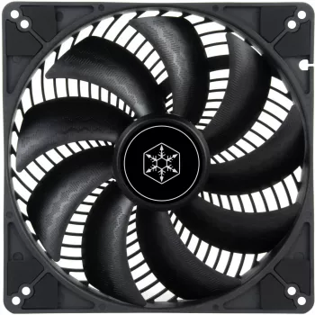 SilverStone SST-AP184i-PRO 180 mm korpusa ventilators, melns