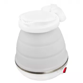 Elektriskā tējkanna ESPERANZA EKK023 — 0,5 l, 750 W, balta, nerūsējošais tērauds un plastmasa