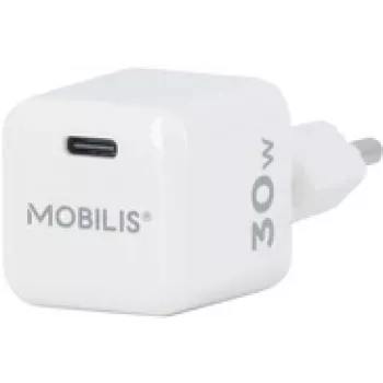 Mobilis Nano sienas lādētājs - 30W - USB C - GaN - Ražots Francijā (001383)