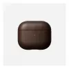 Ādas AirPods futlāris Nomad V3 Rustic Brown — aizsargājošs ādas pārvalks AirPods uzlādes futlārim