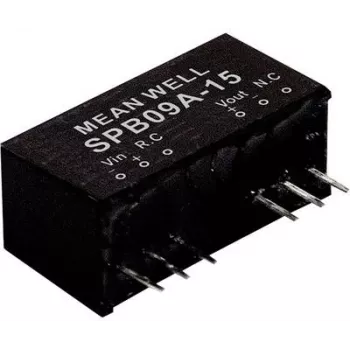 strāvas adapteris MEAN WELL SPB09A-05, izeja 5 V, 9 W, RoHS atbilstošs, 24 mm dziļums, 5 g