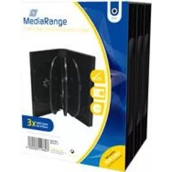 MEDIARANGE BOX35-8 - juvelierizstrādājumu futlāris - 8 diskiem - Melns - Plastmasa - 120 mm - putekļu izturīgs - skrāpējumizturīgs