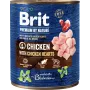 Mitrā suņu barība Brit Premium by Nature vista un sirdis 800 g bundžā — pieaugušiem suņiem, 78% mitrums, 8% olbaltumvielas, 6% tauki