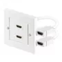Wentronic Goobay HDMI™ sienas kārba - 2 x HDMI™ A-ligzda > 2 x HDMI™ A-ligzda (51723)
