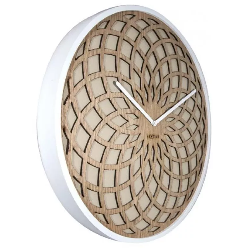 NeXtime pulkstenis 3149be Sun Large, Ø50 cm, pie sienas, bēšs