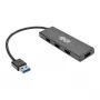 4-Portu īpaši plāns pārnēsājams USB 3.0 SuperSpeed centrmezgls U360-004-plāns