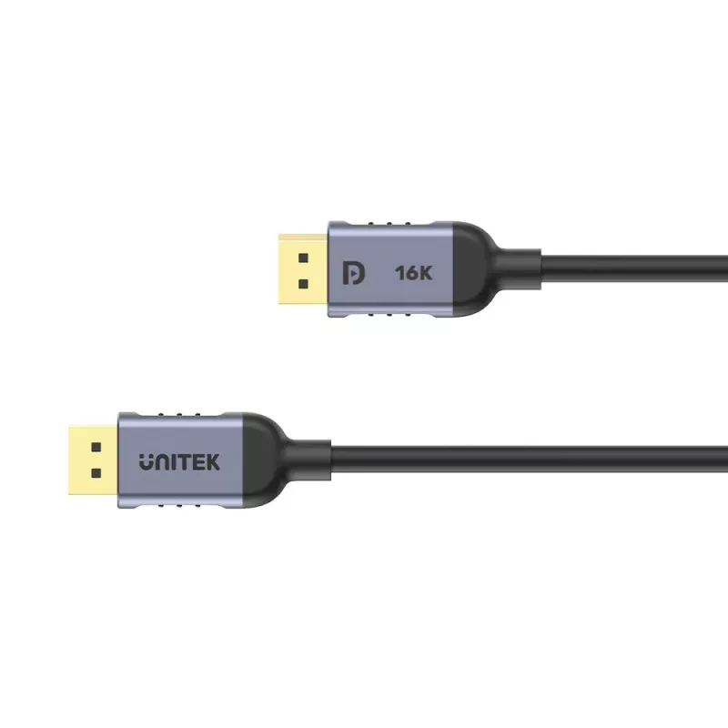 UNITEK C1628GY01-5M DisplayPort kabelis, melns/pelēks