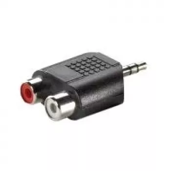 3,5 mm adapteris VALUE 3,5 mm vīr. uz 2x RCA siev.